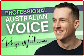 record a professional australian male voice over