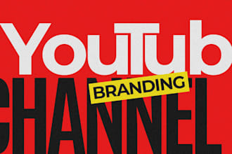design a complete youtube branding pack
