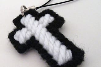 send a handcrafted cross charm