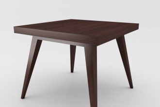 create 3d furniture design and 2d production planning