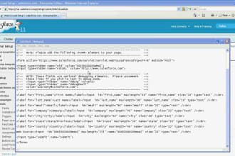 create a responsive webtolead form with setup in salesforce