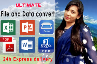 convert file to pdf, word, excel, powerpoint or any verson
