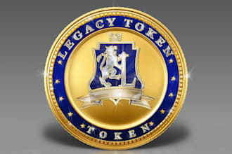 design professional logo token or badge