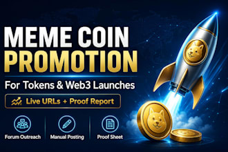 promote your meme coin or token project