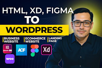 convert HTML and figma to wordpress