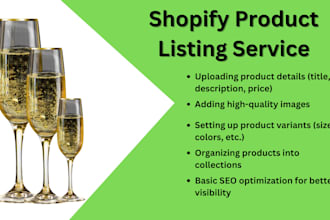 do upload shopify product listing and update an inventory