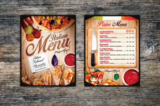 design unique food menu for you