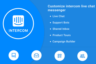customize intercom live chat messenger