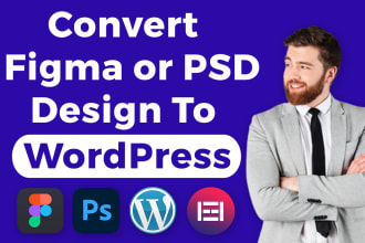 convert psd to html, psd to wordpress, figma to wordpress