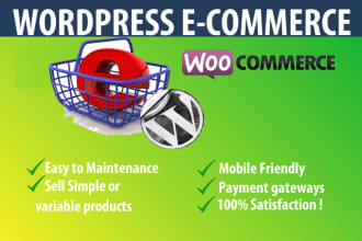 develop a wordpress ecommerce website