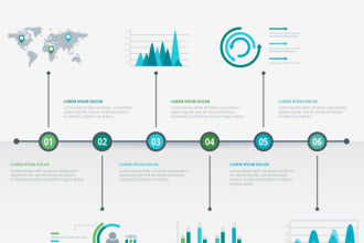design a modern infographic timeline