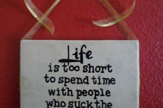 hand paint a custom tile using your quote