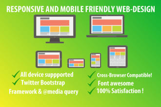 make your website mobile friendly and responsive