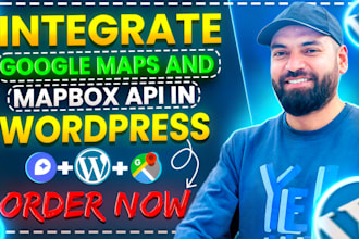 integrate google maps API, mapbox API in wordpress, and custom websites