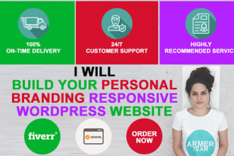 create an SEO optimized personal branding wordpress site
