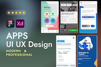 design modern and professional UI app