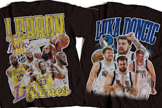 design custom clothing merch vintage t shirt design
