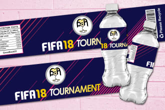 customize water bottle label for your parties and events