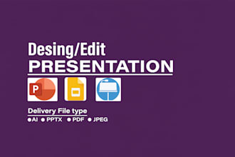 design a clean and professional presentation