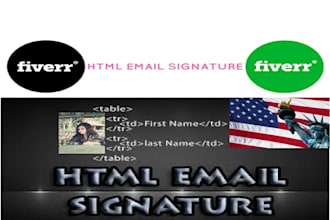 create HTML Email Signature
