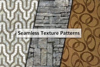 make seamless textures, pattern designs and textile for print or digital