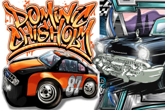 create cool vehicle drawing