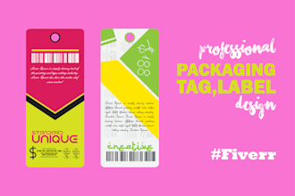 designing professional tags and labels
