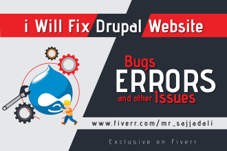 fix error, bugs and other issues of drupal
