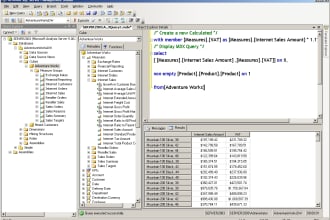 do mdx,dax queries,calculations,functions,all related tasks