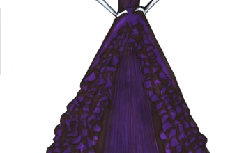 do fashion illustration with your favorite outfit