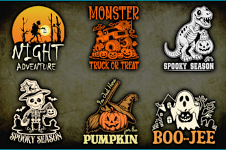 provide you custom halloween t shirt design