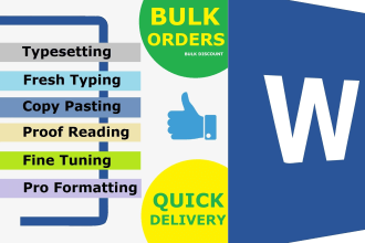 do microsoft word typesetting formatting