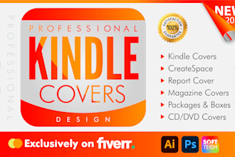 design professional ebook cover or kindle book cover design