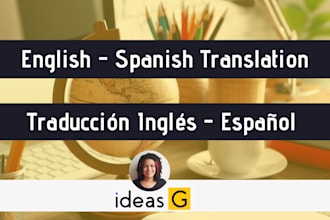provide professional translation from english to spanish