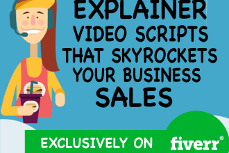 write an explainer video script for your product or business