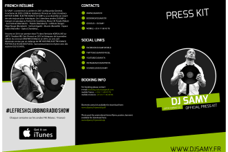 design an stunning epk, press kit, media kit, one sheet