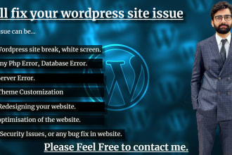 fix your wordpress site bugs errors and issues instantly
