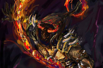 create an AWSOME painting of your character