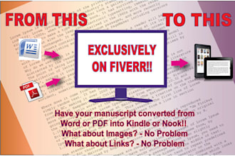 convert your Document into KINDLE or Nook format