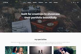 create responsive parallax website using wordpress elementor