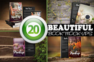 provide professional book mockup services for your project