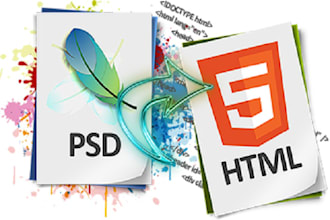 convert PSD to responsive HTML5 css3 using bootstrap