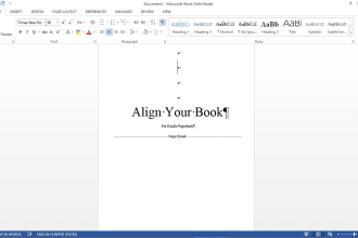 format your book for kindle paperback
