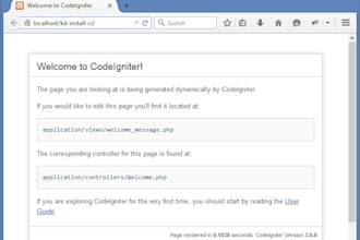 setup codeigniter template, fix error, html or  php error fix