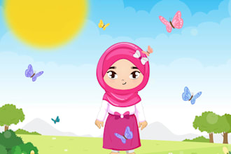 draw cute kids book illustrations