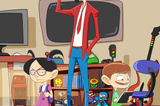 design a cartoon or comic character  and illustration