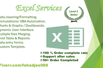 solve excel formula, macros, and smooth data processing
