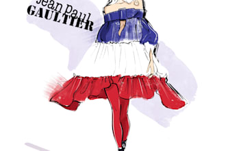 draw fashion illustration or sketch of a figure in clothes