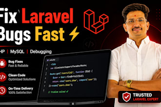 fix laravel PHP mysql bugs, debug errors and optimize website