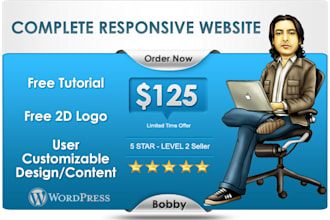 develop responsive wordpress website with free tutorial
